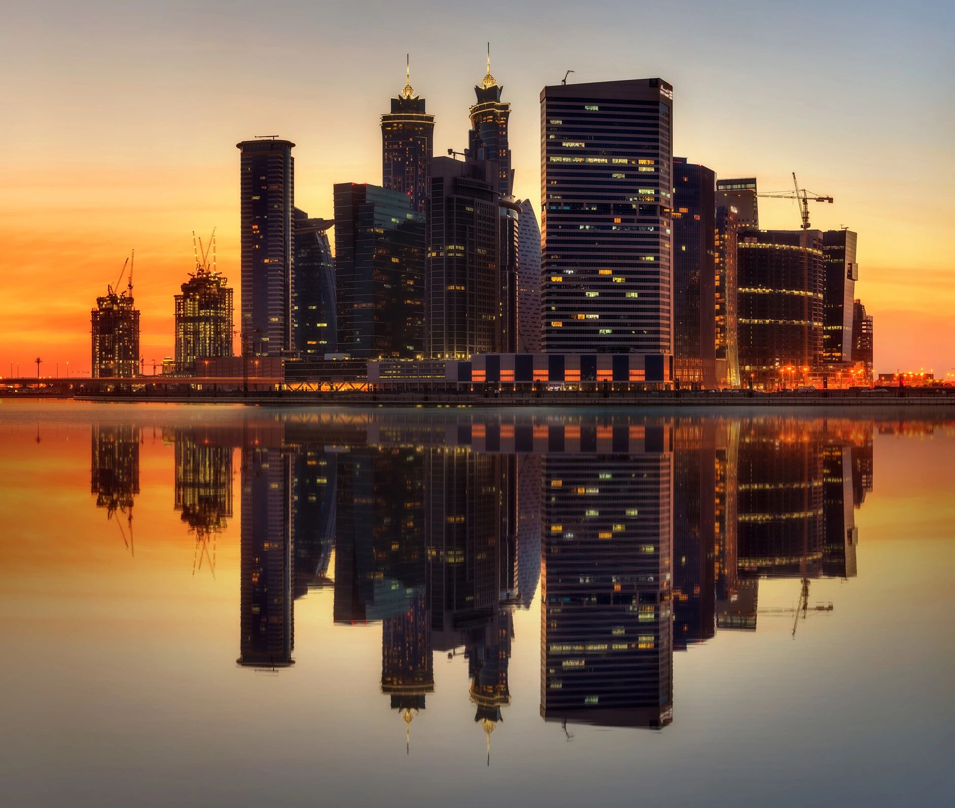 Dubai skyline representing international business presence